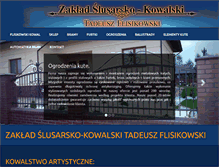Tablet Screenshot of flisikowski-kowal.pl